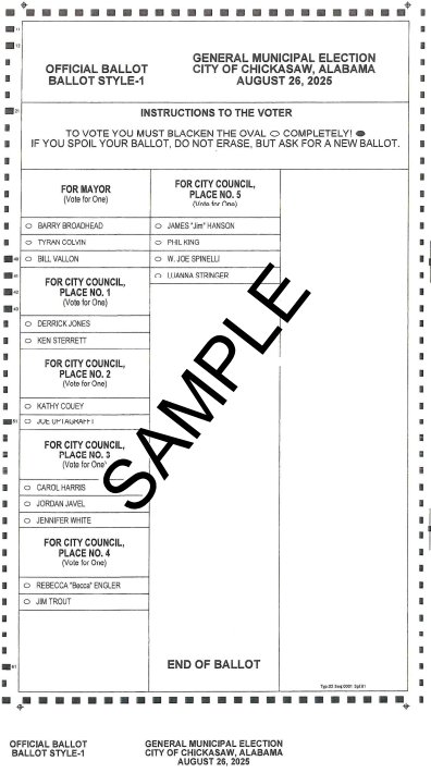 Sample Ballot
