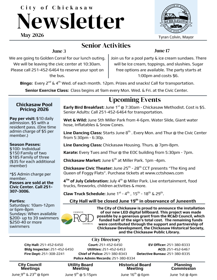 June Newsletter 2026