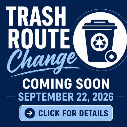 Trash route change 